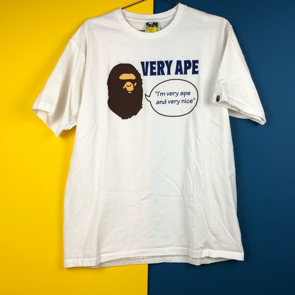 Bape Other - White very ape BAPE tee size men’s large